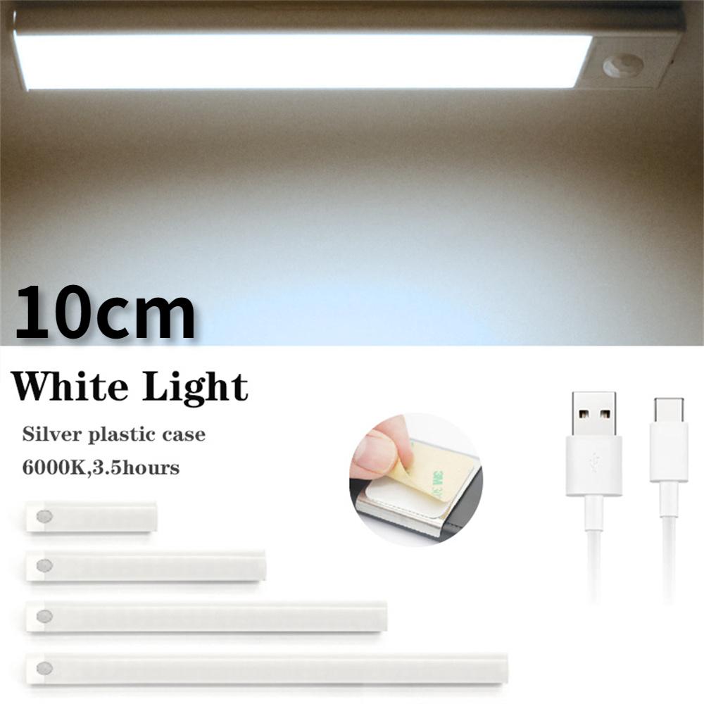 Датчик движения, ночник для шкафа, светодиодное USB-освещение, кухонный шкаф, шкаф, лампа, аккумуляторная магнитная светодиодная лампа
