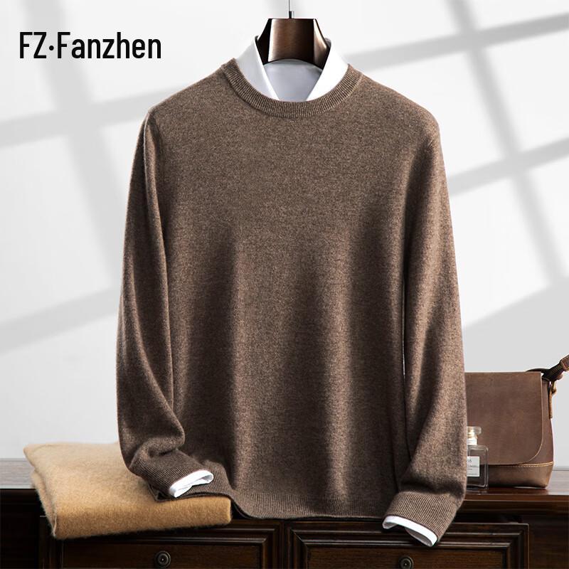 Мужской джемпер Fanzhen с круглым вырезом из смесовой кашемировой пряжи