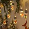 Christmas Snow String Lights LED Colored Snow Bulbs Decorations for Home Patio Mantel Fireplace Indoor Outdoor Xmas Tree Ornaments