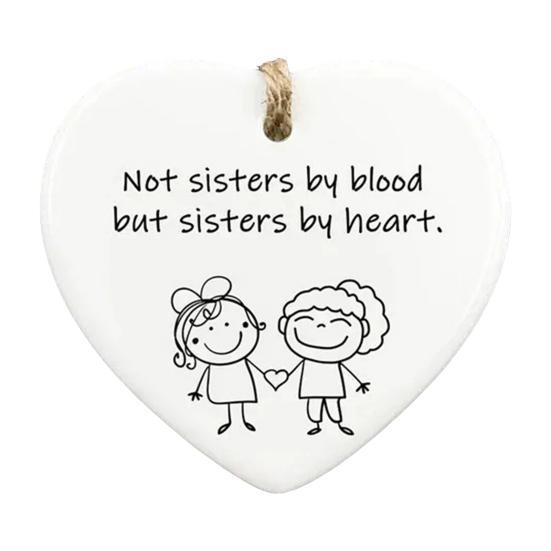 Подарок в форме сердца, подвесное акриловое украшение, подарок на день рождения, лучший друг