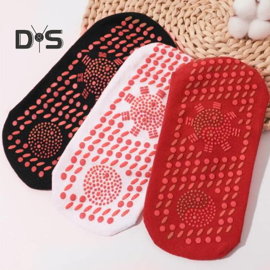 1 пара носков с подогревом, сохраняющих тепло ног 24 часа, силиконовые подошвы, средней длины, высокоэластичные, однотонные спортивные носки, удобные носки для холодной погоды