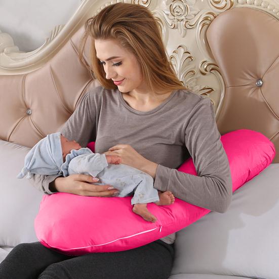 Подушка для кормления беременных со съемным чехлом, ПП хлопок, полностью заполненная спина, плечо, шея, ортопедическая V-образная подушка