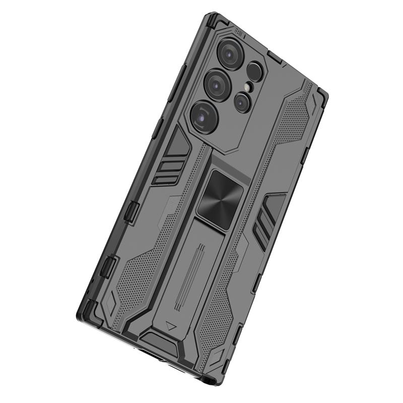Для Samsung Galaxy S24 Ultra 5G чехол автомобильный магнитный стенд противоударный бронированный чехол для телефона Samsung S24 + Plus S 24 Ultra задняя крышка