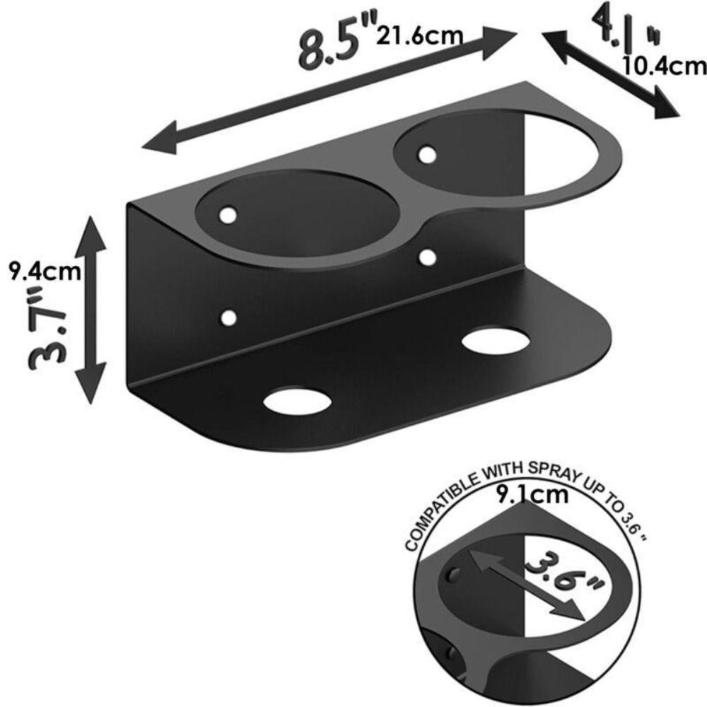 Heavy-Duty Spray Can Storage Rack 1/2/3 Holes All-Purpose Storage Bracket Kitchen