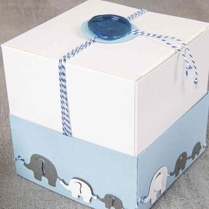 Gabarit de découpage - RAYHER - Famille d'éléphants - 0,8-2,3cm x 0,7-9cm - 2pces - sct.-LS