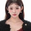 Sparkling Christmas Tree Earrings Women Unique Design Plated Gold Tone Fall Winter
