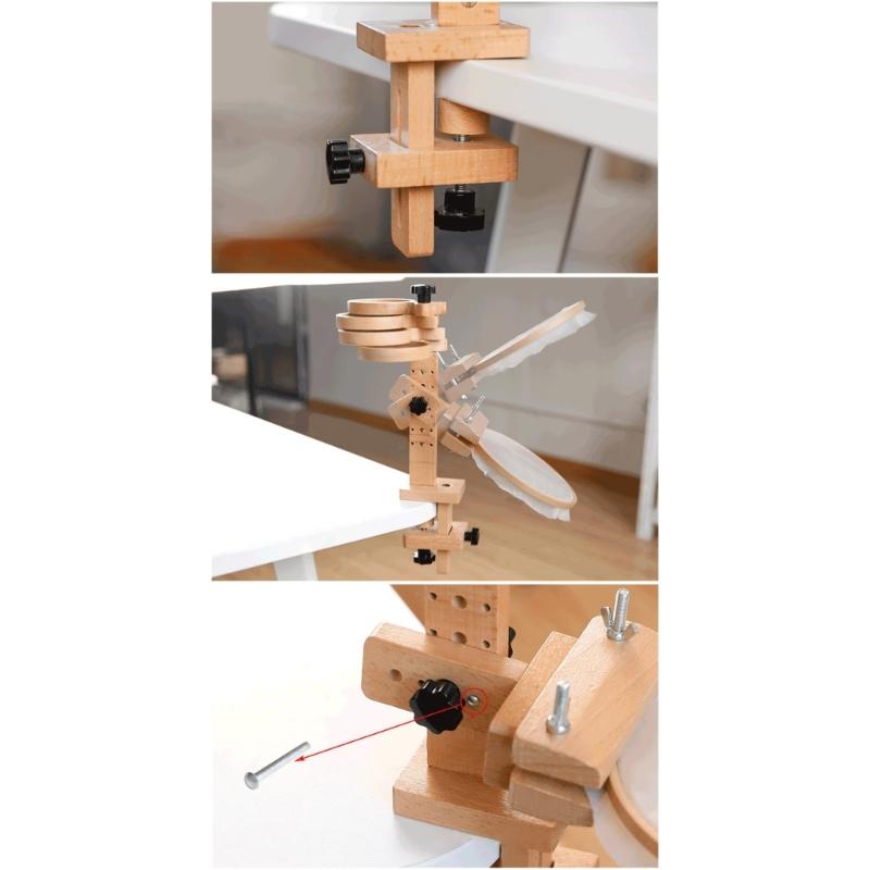 Регулируемые пяльцы для вышивания, подставка для вышивания крестиком, держатель для пялец для вышивания, подставка-рама для вышивания для любителей рукоделия