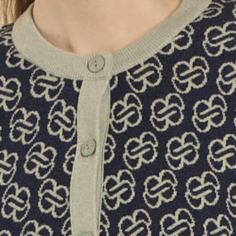 Bcbg Symbol Jacquard Knit Cardigan B6s1k202