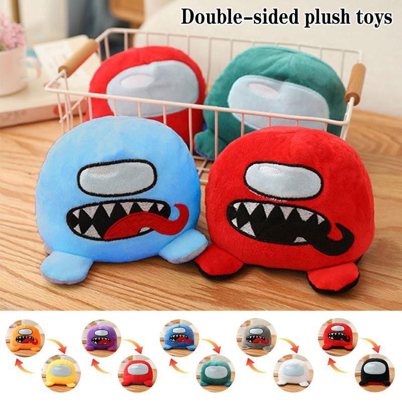 Reversible Side Double Stuffed Toy Kids Kawaii Animal Cute Plush Doll
