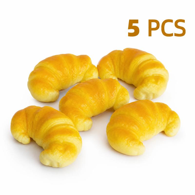 Slow Rising Croissant Squishy Squeeze Fidget Toy Odorless Soft Anti-Anxiety Stress Relief for Daily Play