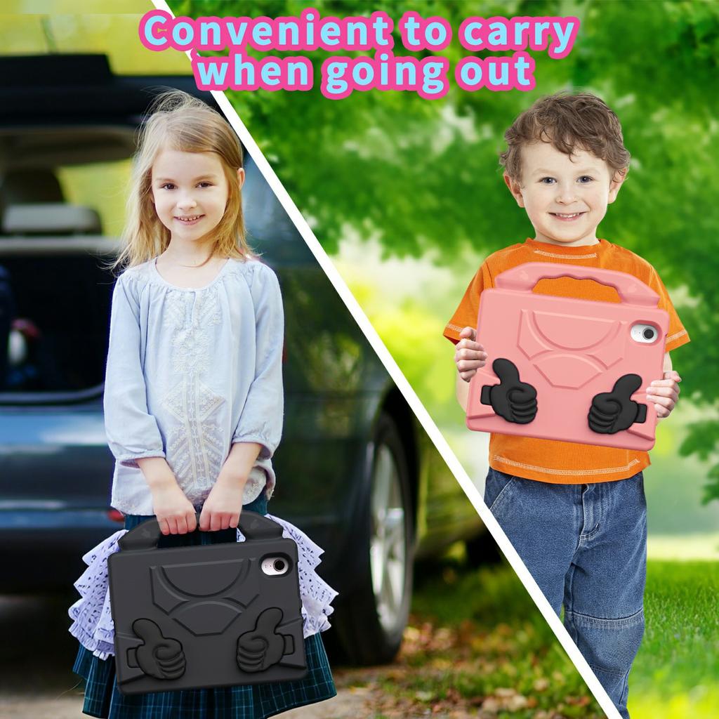 For iPad mini (2024)/(2021) Case Ultra-Soft EVA Thumb Kickstand Tablet Cover