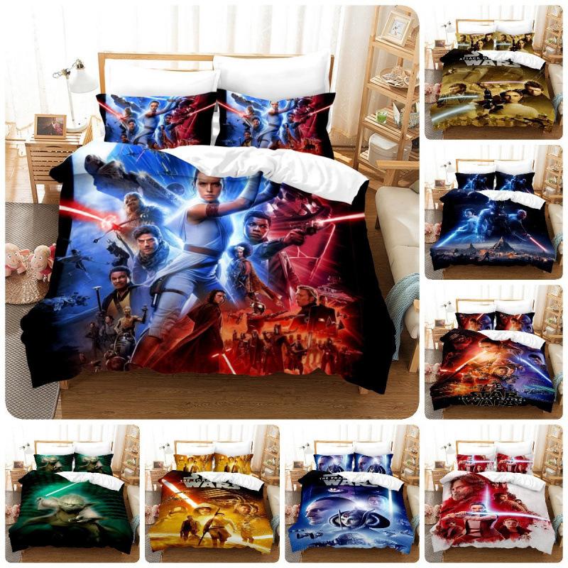 Star Wars Digital Printing Three-Piece 3D Home Textile Quilt Cover