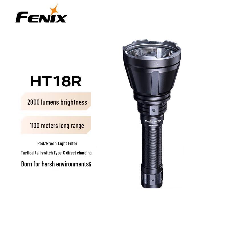 Fenix HT18R Long-Range Outdoor Flashlight with Red/Green Filters