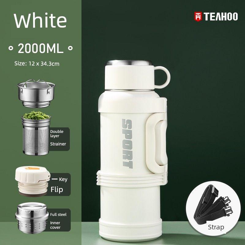 All-Steel Outdoor Travel Vehicle-Mounted Home Use 3-Liter Thermos Cup