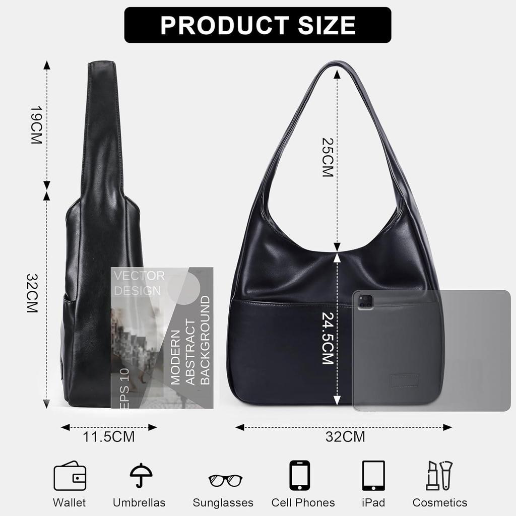 Вместительная сумка-тоут из мягкой кожи - Весна/Лето 2025, для поездок на работу и универсальная сумка на одно плечо для студенток