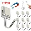 20/10/5 PCS Magnet Hook Hanger Key Holder Multi-Purpose Storage Neodymium Super Strong Kitchen Bar Office Home And Decoration