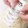 2 Pair Diamond Lock Shoelaces Without Ties Elastic Laces Sneakers No Tie Shoe Laces Kids Adult Wide Shoelace Shoe Accessories