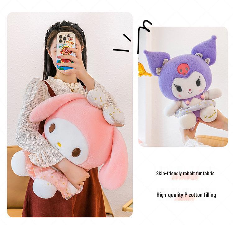 Плюшевая подушка для сна серии Platinum с Куроми и Мелоди