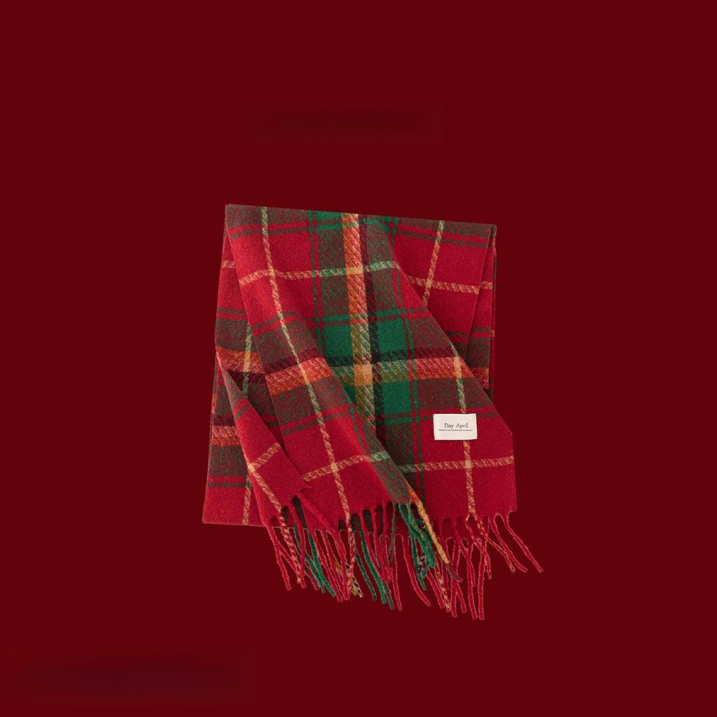 Plush Scarf, Plaid Scarf, Ladies' Warm Scarf, Scarf, Shawl