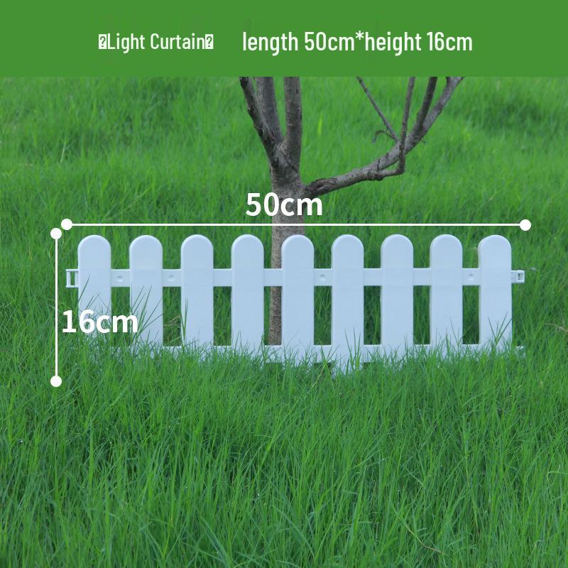 Пластиковый штакетник двойного назначения для сада, цветника, двора или школы