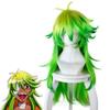 Anime 80cm Detentionhouse Nanbaka Niko No.25 Cosplay Wigs Green Yellow Ombre 80cm Long Curly Synthetic Hair Wig