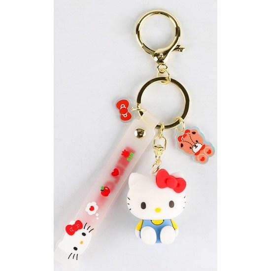 Bunnyland Sanrio Characters Hello Kitty Figure Keyring, 1 Piece, a Popular Character In Korea