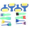12Pcs Sponge Painting Brushes EVA Stamp Roller DIY Early Learning Tools Toddlers Kids Paint Set