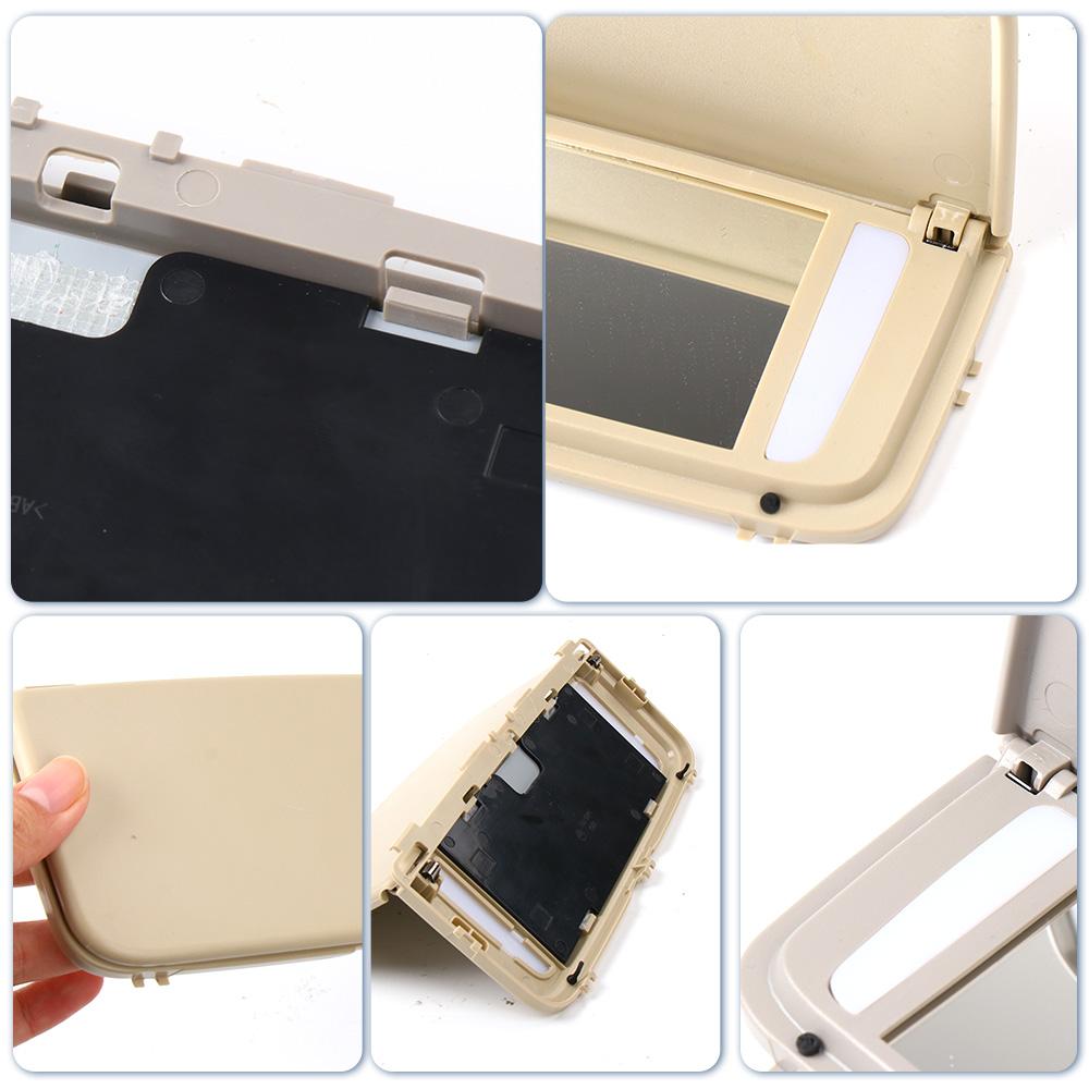 Multi-Color Car Makeup Mirror Black Grey Beige for Volvo XC60 XC90 S80 XC70 V70 Auto Interior Cosmetic Mirror Accessories