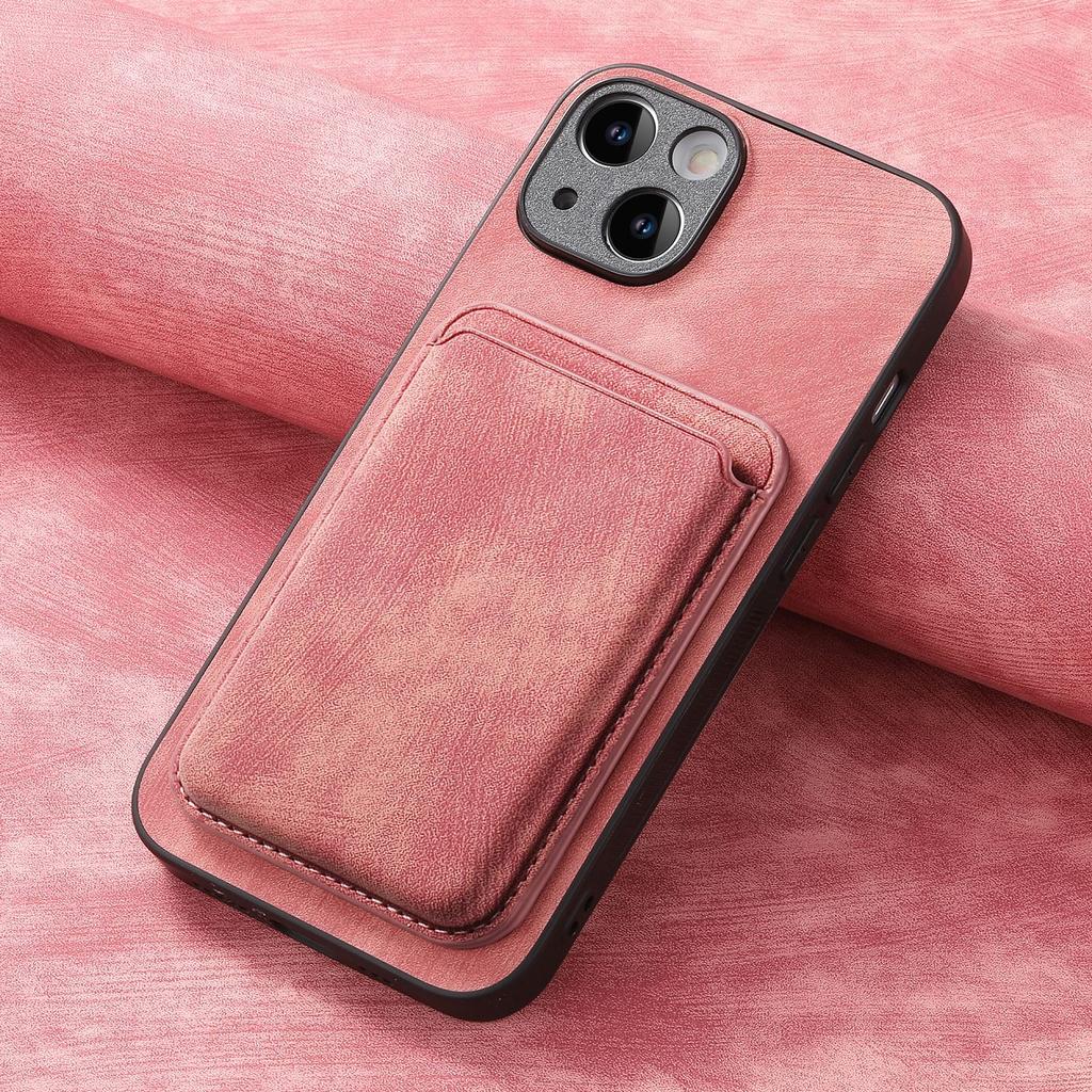 Кожа PU для чехла Magsafe для iPhone 17 Air 16 15 Pro Max 16e 14 Plus 13 12 11 Pro Магнитная задняя крышка с держателем для карт XLD12