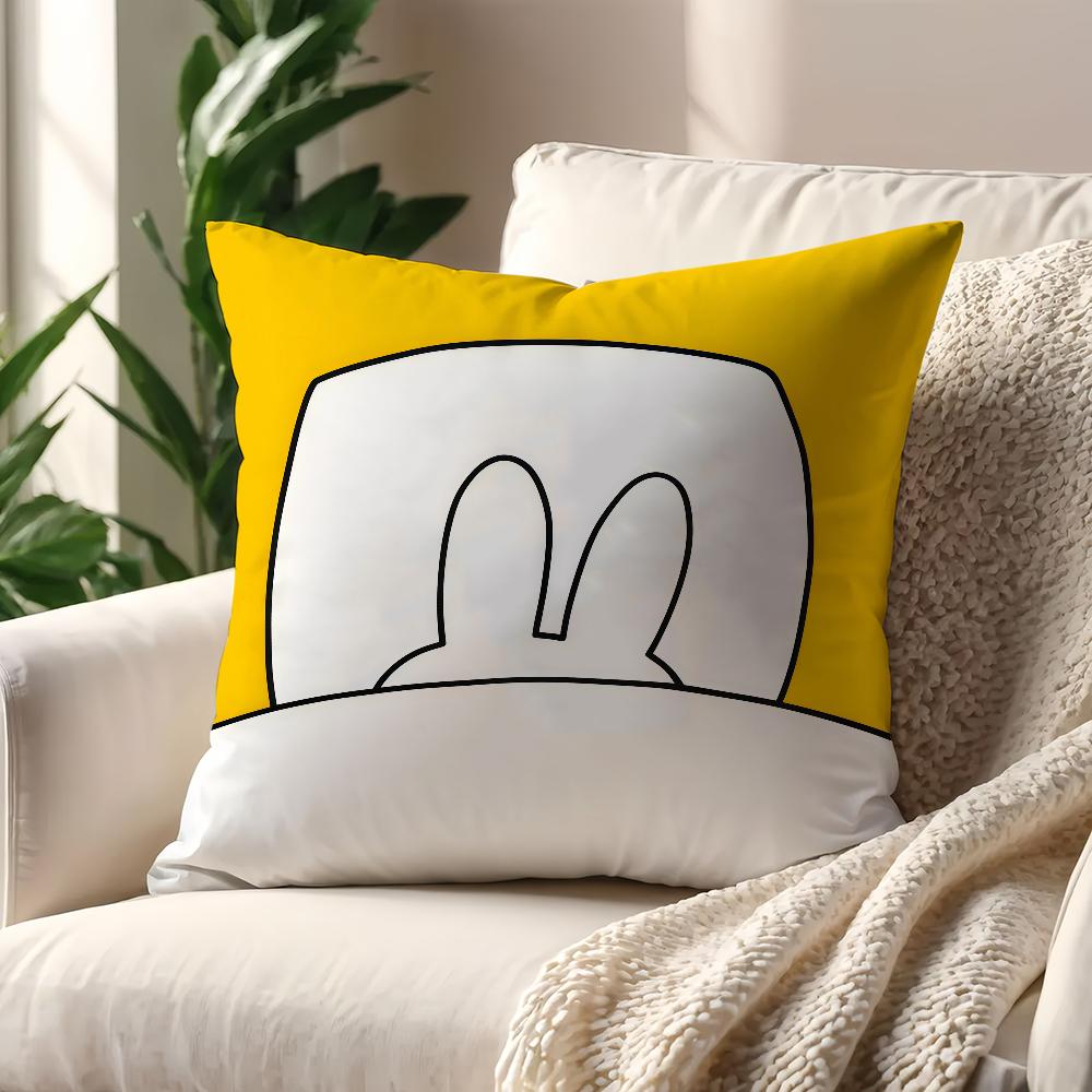 Kawaii MMiffy cushion cover For Pillow Printing Sofa Decoration Home Car Room Coffee Shop Office Nordic Simplicity