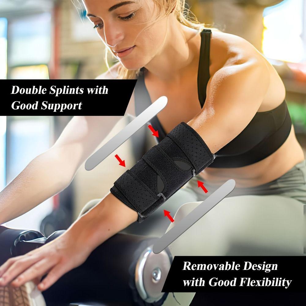 Super Strong Support Elbow Brace Double Steel Plate Arm Joint Protector Basketball