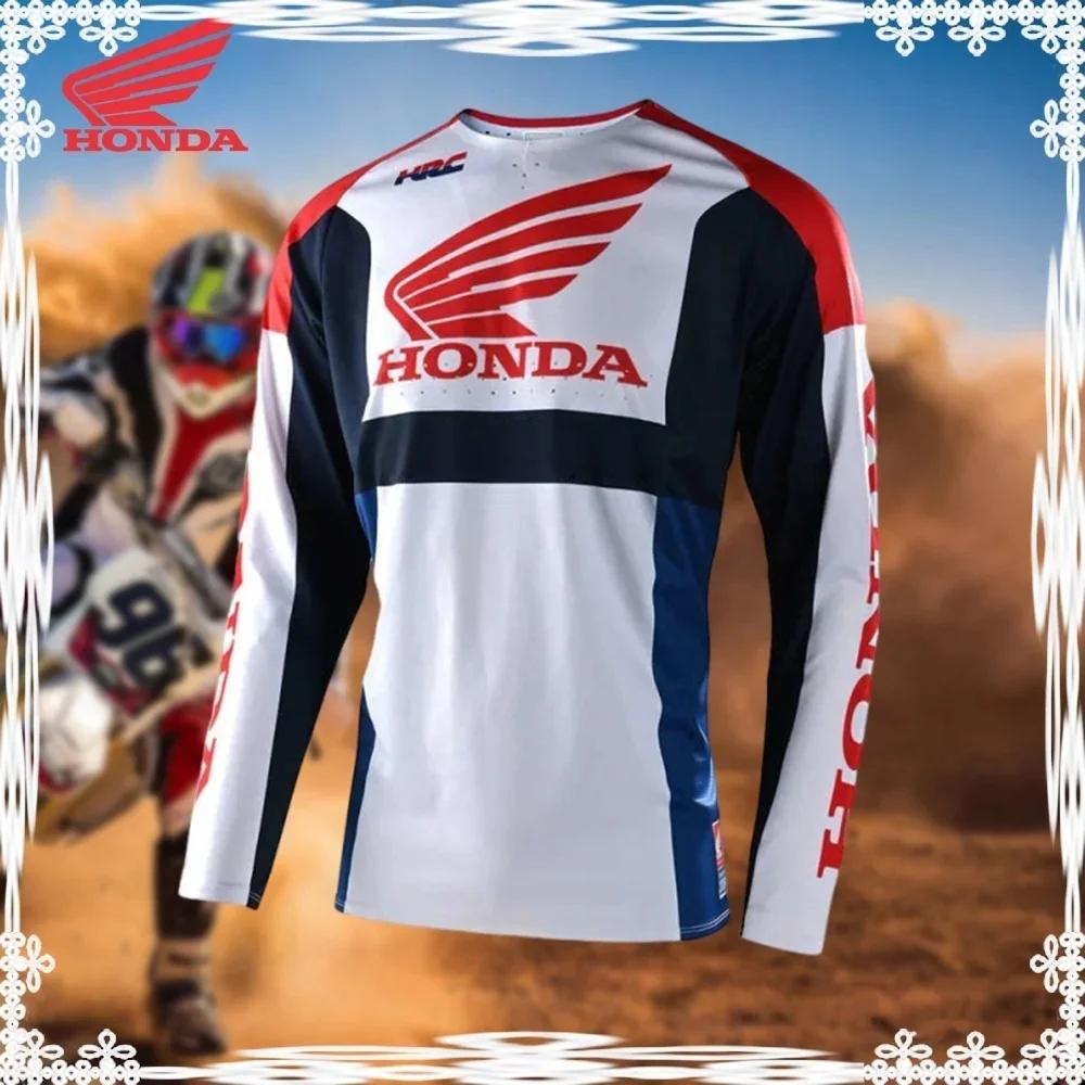 ABO2 Honda 2026 Summer New Off-Road Motorcycle Riding T-Shirt Breathable Sportswear Men and Women Riding Clothes