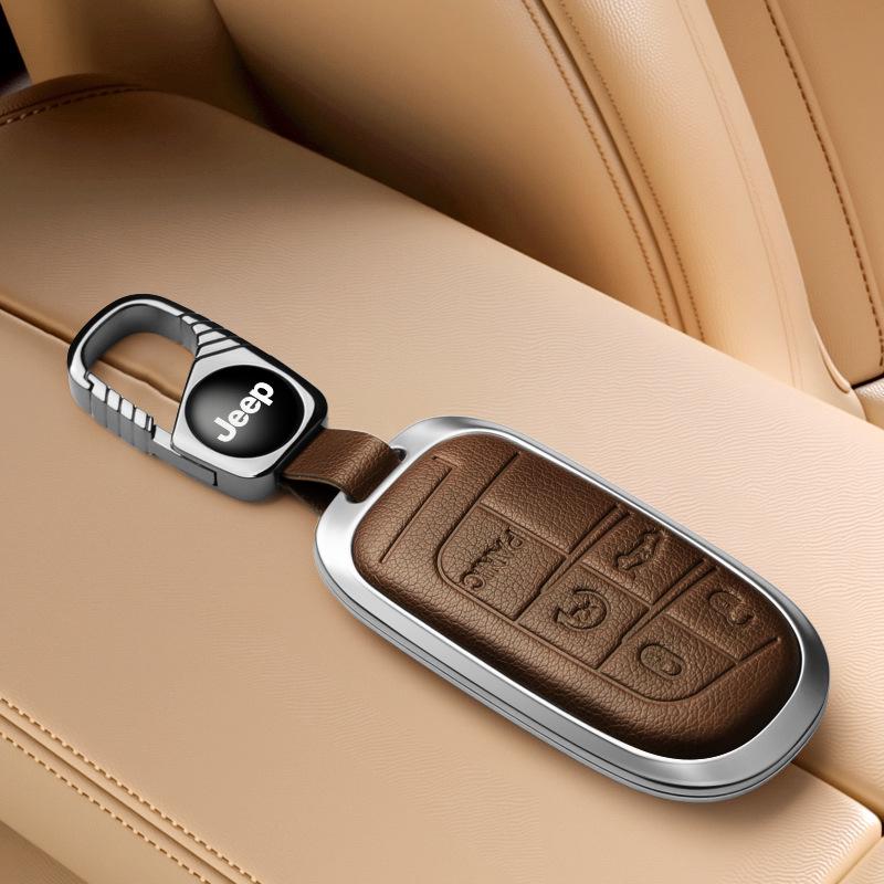 Чехол для ключа Jeep, совместимый с Compass, Cherokee, Commander, Grand Cherokee, корпус ключа