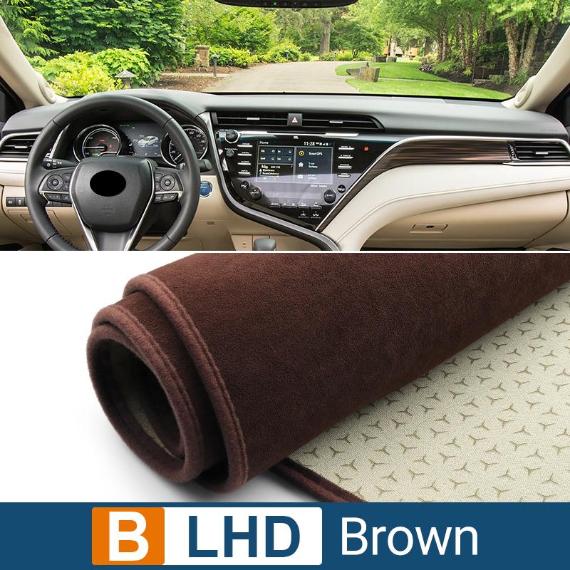 Чехол на приборную панель автомобиля, избегайте света, коврик, анти-УФ-ковер, нескользящие коврики для Toyota Camry XV70 2018 2022 2023 2024