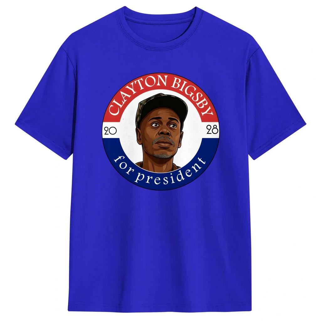 Clayton Bigsby For President 2028 T Shirt Beach Pure Cotton T Shirts For Adult Hip Hop Casual Tshirt Short Sleeves Y2K Fun Tops
