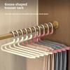 3 Pcs Non-marking Trouser Clip Non-slip 2 Shaped Z Wardrobe Built-in Goose Type Trouser Hanger for Home Use Hanging Trouser Hanger