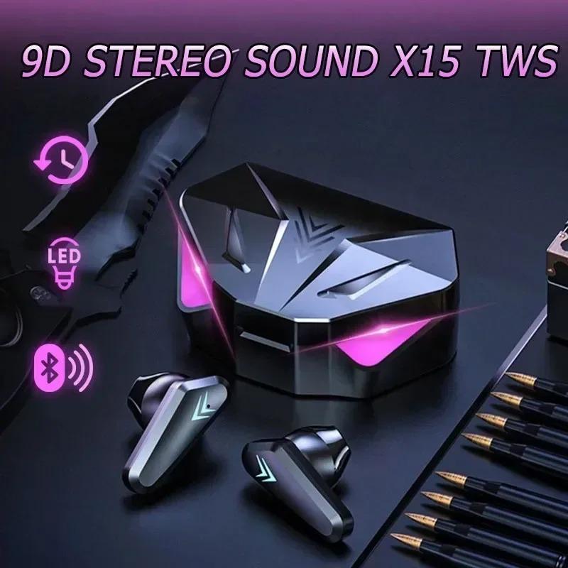 Игровые наушники Беспроводные Bluetooth-наушники с микрофоном Басовый звук Позиционирование 9D Стерео Музыка Hi-Fi Гарнитура для геймера