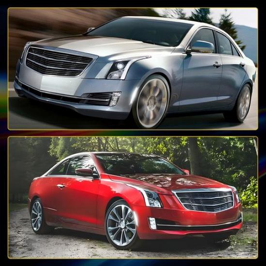 For 2015- Cadillac CTS ATS Clear Lens White LED Front Side Marker Lights 2X