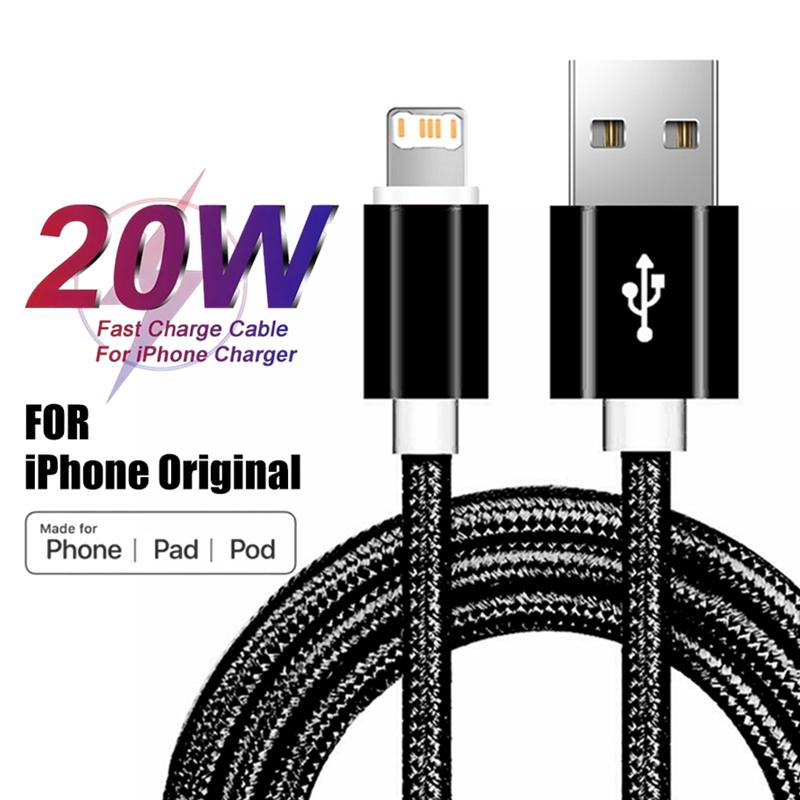 3 м сверхдлинный нейлоновый USB-кабель для зарядки iPhone 14 Plus 13 12 mini 11 Pro XS Max XR X 8 7 6S 6 Кабель для быстрой зарядки и передачи данных