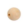 50pcs 20mm Natural Unpainted Round Wooden Beads with Hole