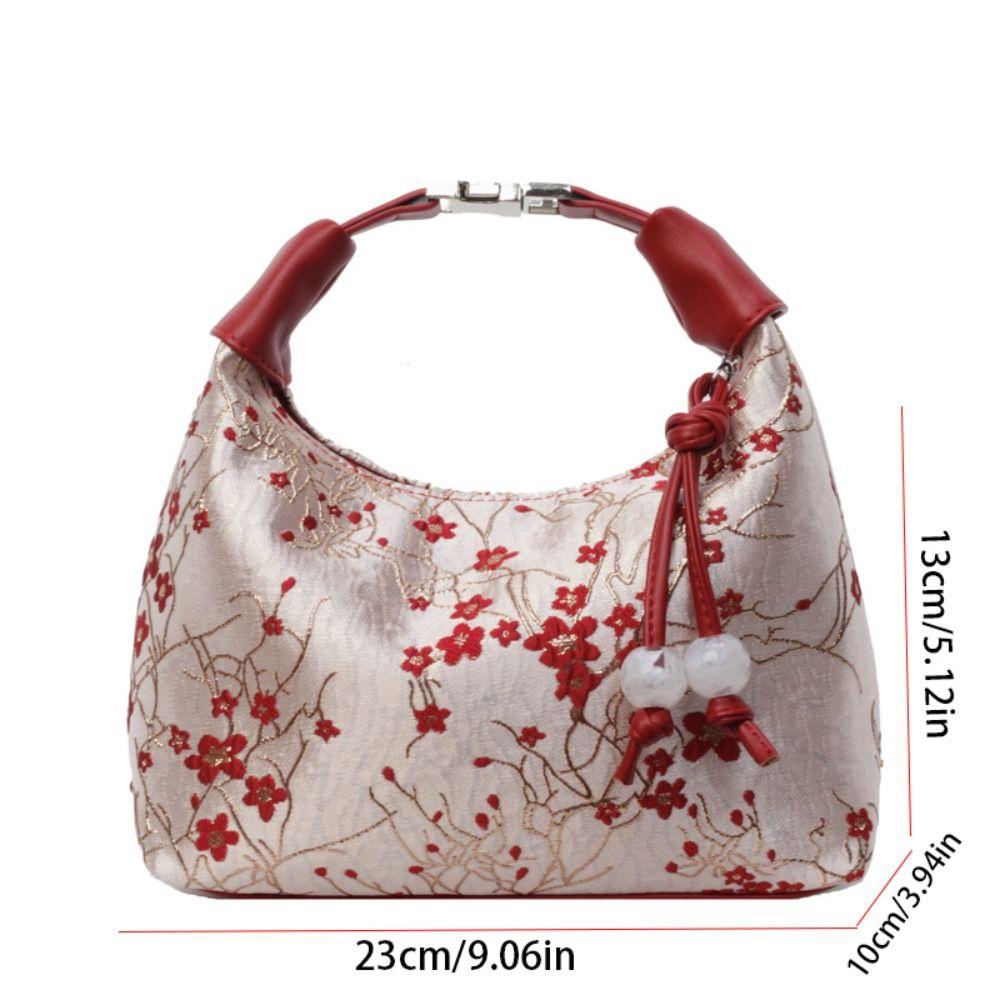 Embroidered Chinese Style Handbag Canvas Cheongsam Bag Casual Hanfu Embroidery Handbag Wedding