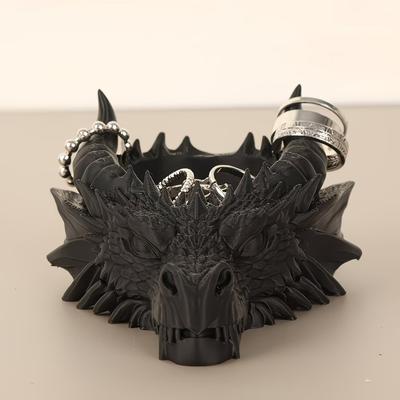 3D-печать Голова Дракона Подставка для хранения Забавные украшения в виде головы дракона Держатель для демонстрации ювелирных изделий Гостиная