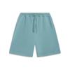 Pure Color Logo Straight Casual Shorts Men Bottoms Lime-Green AKST079-6