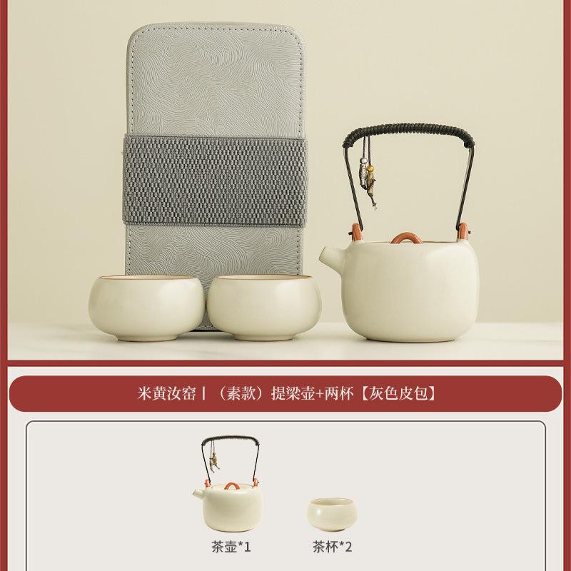 Ru kiln's particularly beautiful teapot 1011 new light luxury modern high-end sense, one person uses a single pot to make tea for home use