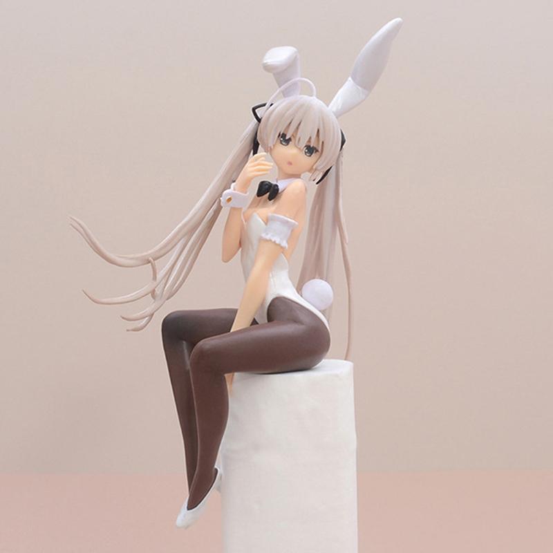 Anime Figure Kasugano Sora Sexy Bunny Girl PVC Action Ollectible Model Decor Car Ornaments Toy