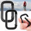 1pc Square Rings with Outdoor Spring Multifunctional, Spring Hooks, Clips, Keychains, Outdoor Backpack Pendants, And Camping Tools