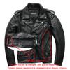 Classical Motorcycle Jackets Men Leather Jacket 100% Natural Cowhide Thick Moto Jacket Winter Sleeve 61-69cm 6XL