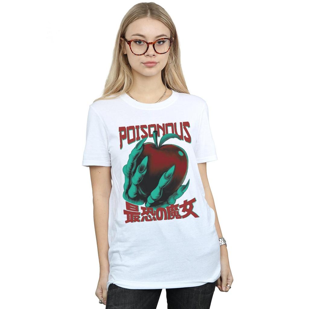 Disney Womens/Ladies Evil Queen Poisonous Cotton Boyfriend T-Shirt