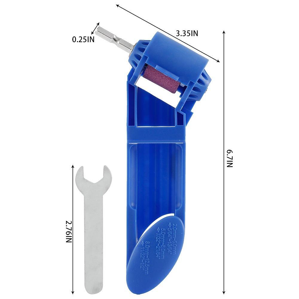 Точилка для сверл Устойчивый адаптер Прямой хвостовик Механическая шлифовальная машина для сверл Корундовый шлифовальный круг Полировальная точилка