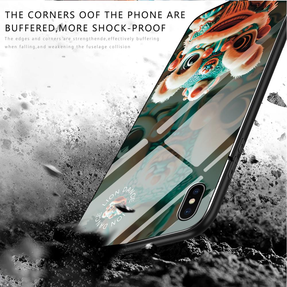 Чехол для телефона из закаленного стекла для iPhone 11 12 13 14 15 16 17 Redmi 10 12 14C Note10 Note14 Xiaomi 11Lite PocoC75 Мягкий край Ударопрочный Гладкий чехол